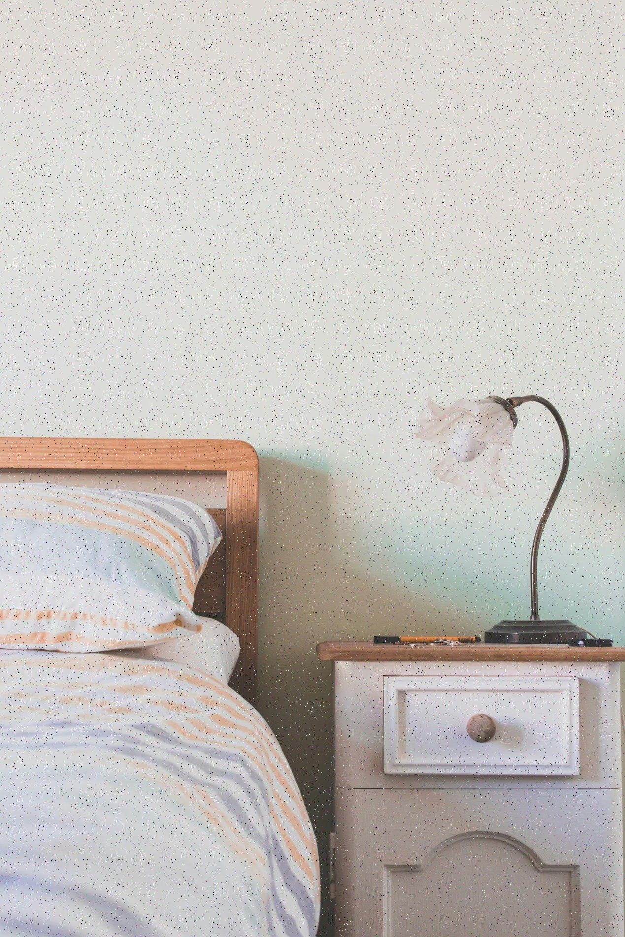 Dresser and mirror — bedroom setup